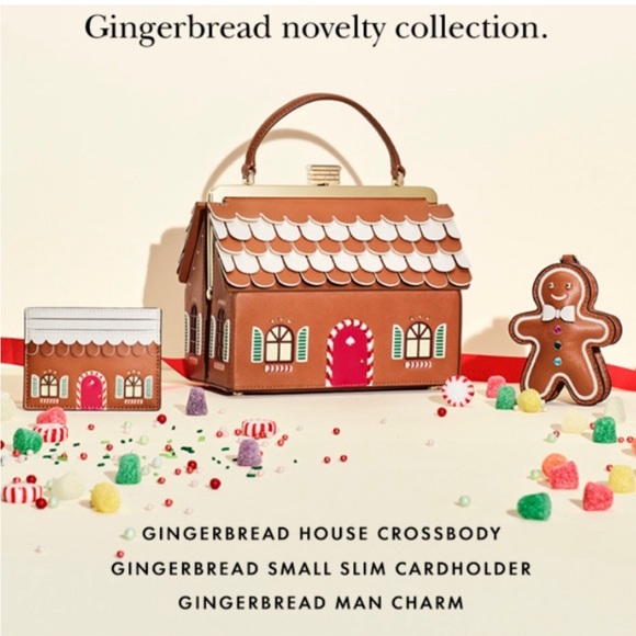 ♠️kate spade Small Gingerbread House Card Holder - Picture 10 of 10